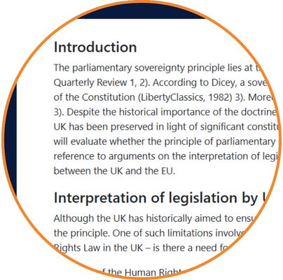 4. Preview your law coursework